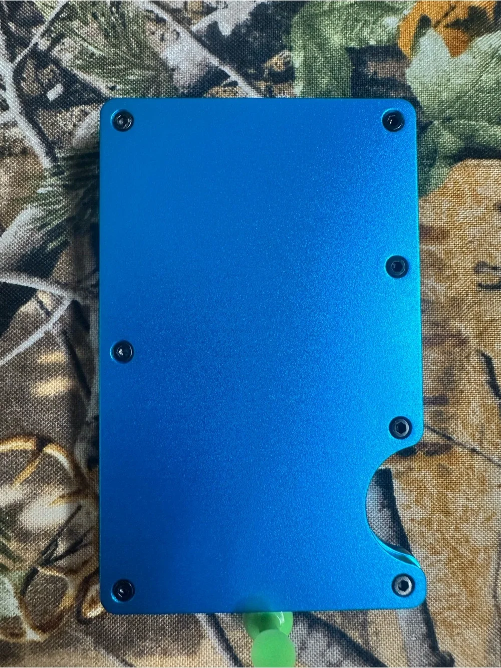 Avanti Blue Aluminum Slim Money Clip Wallet with Black Clip